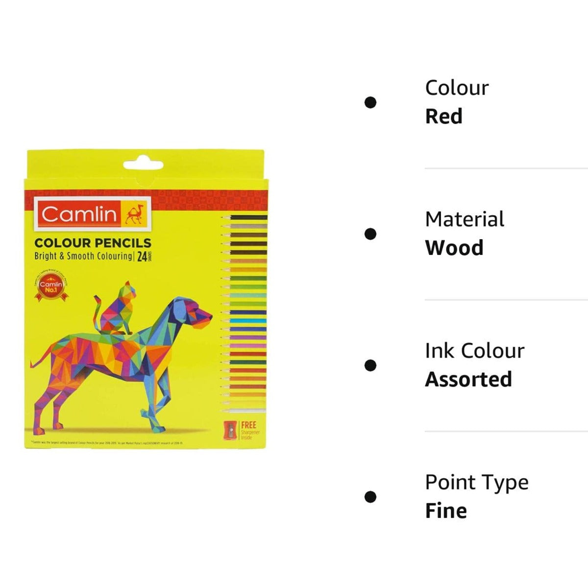 Colour Pencil Bright & Smooth Colouring 24 Shades