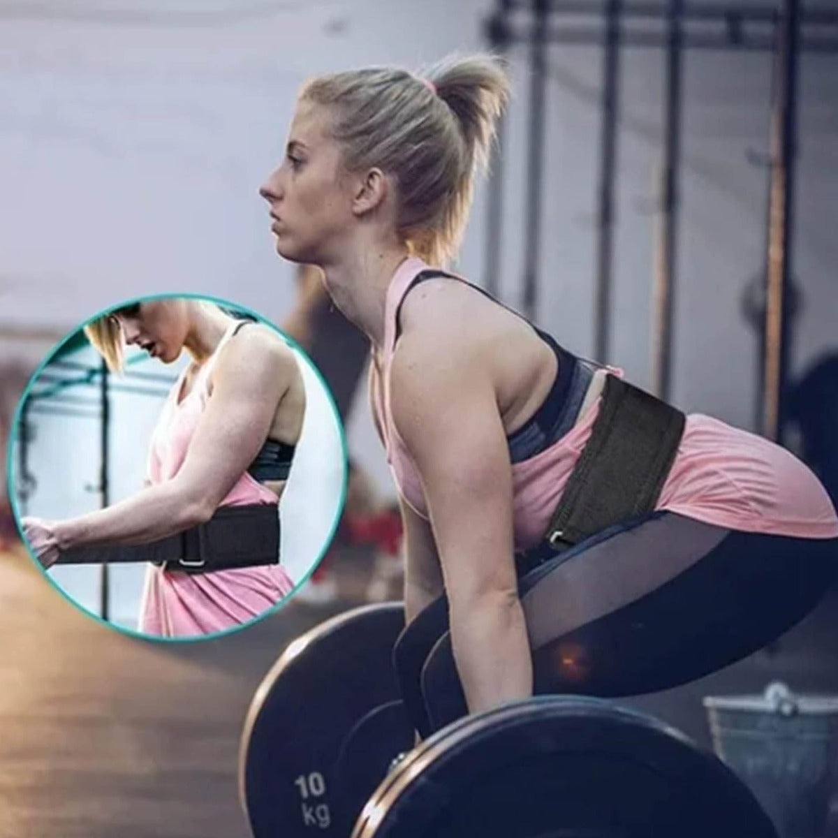 Adjustable Nylon Weight Lifting Belt for Men and Women