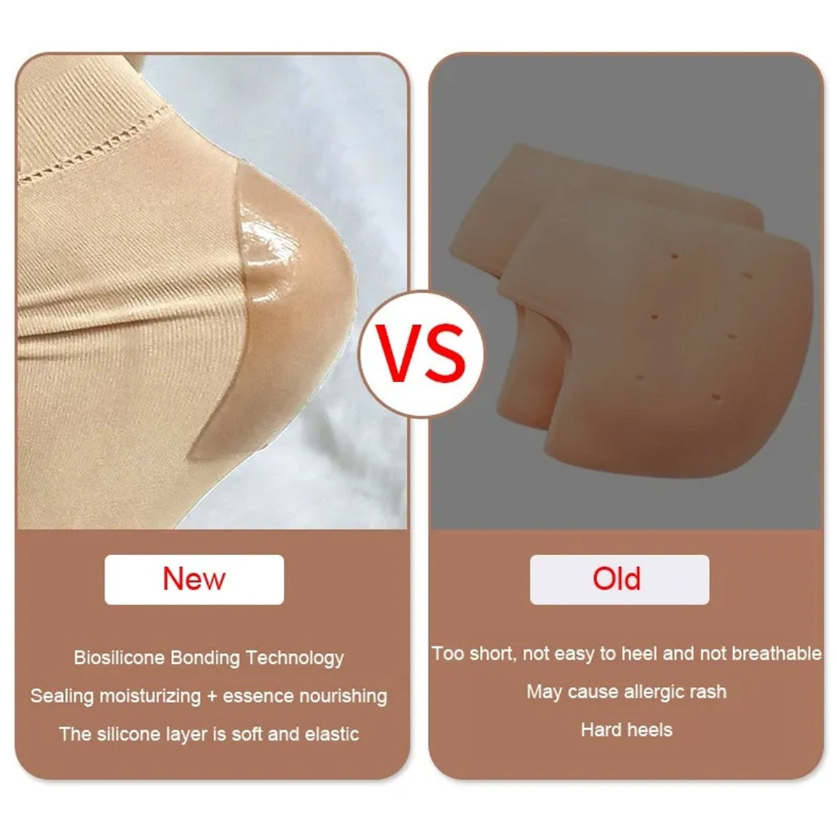 1 Pair Heel Moisturizing Sleeves