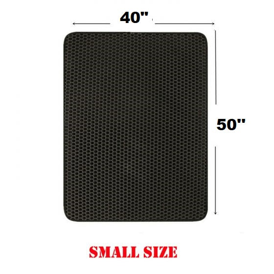 Cat Litter Box Mat Litter Trapper Double-Layer Design Waterproof Urine Proof Material Mat (SMALL)