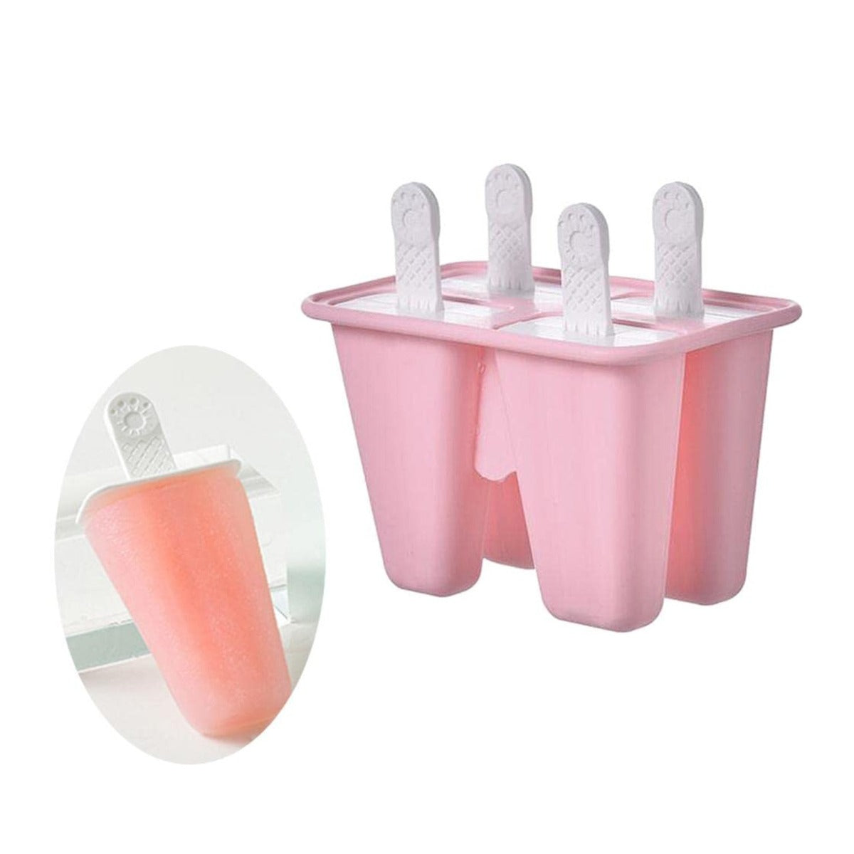 4 Cavities Popsicles Molds