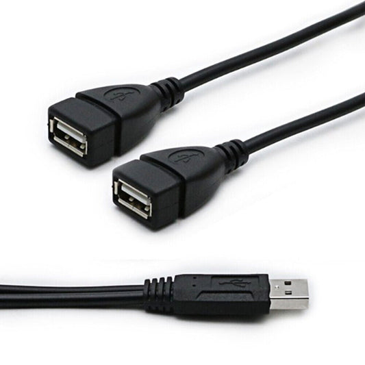 USB Extension A-Male To 2 A-Female