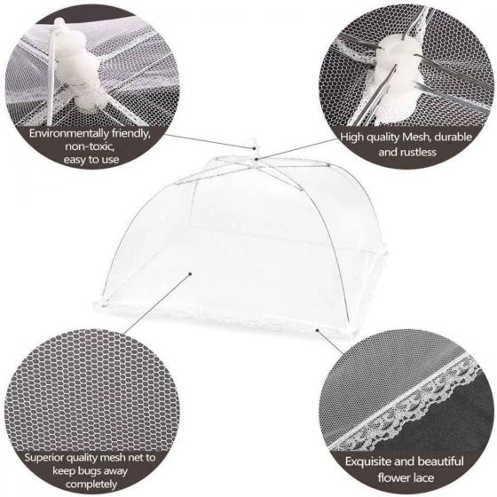 1pc Food Umbrella Pop Up Mesh Screen Food Covers