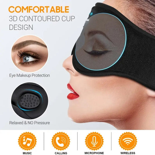 3D Sleeping Mask with BT Headphones