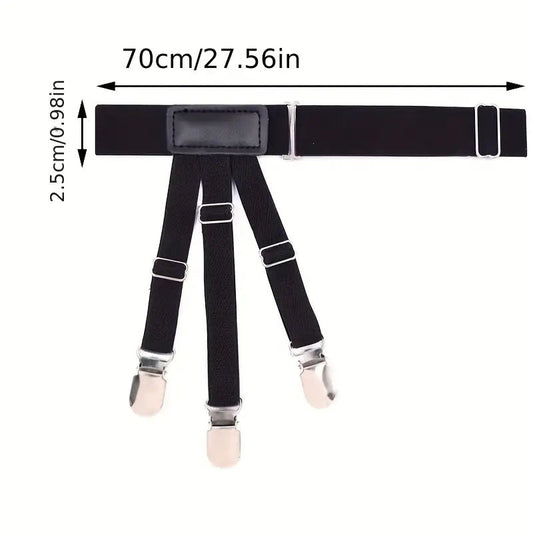 Men Shirt Stays Belt Locking Clips