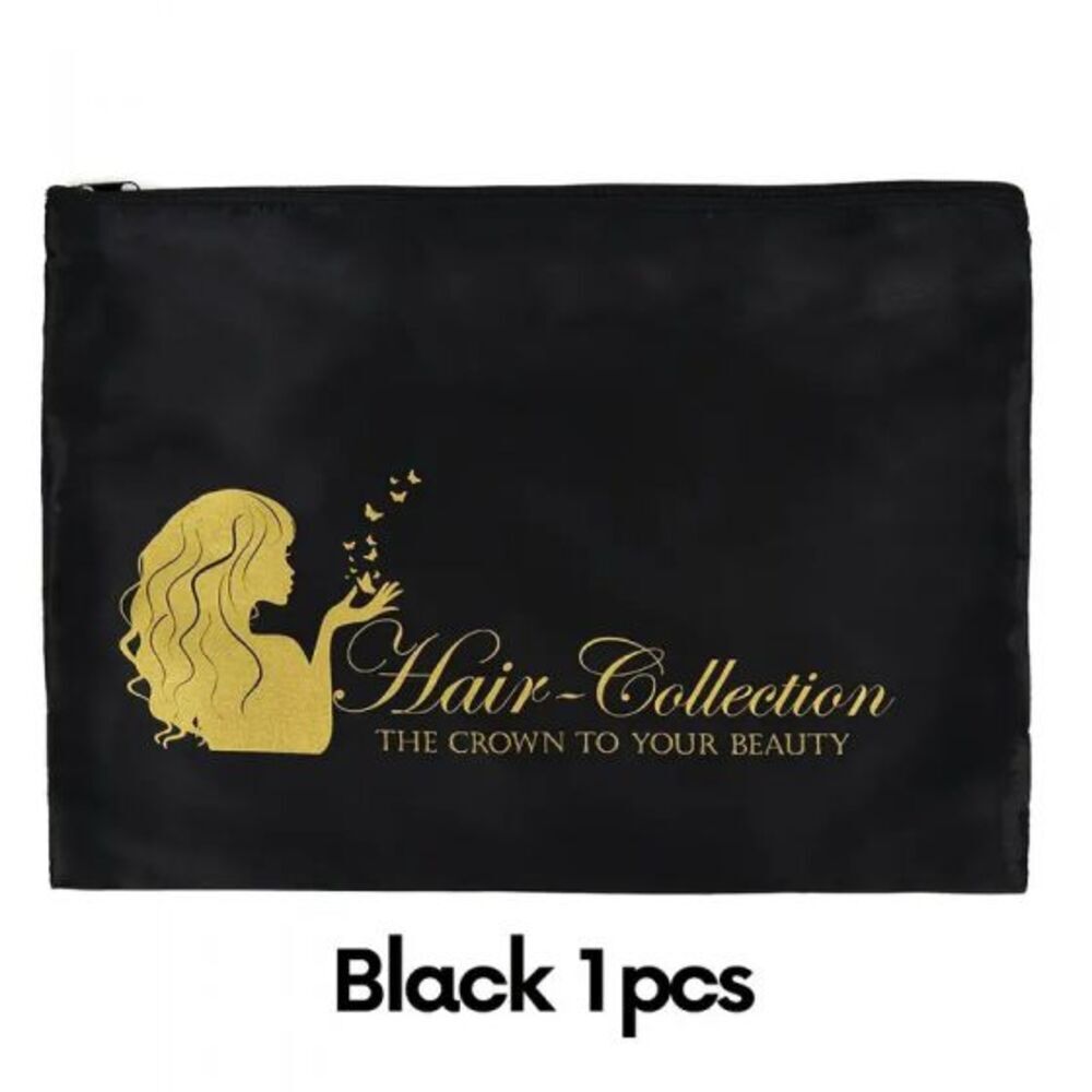 Satin Wig Bag With Zipper Satin Bag