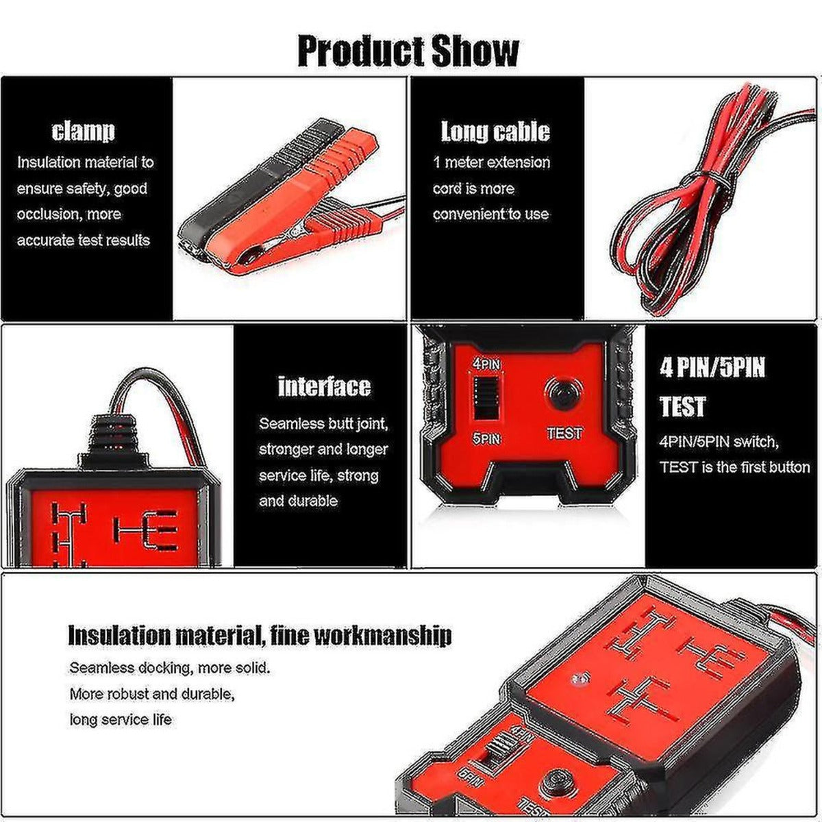 Auto Car Automotive Relay Tester
