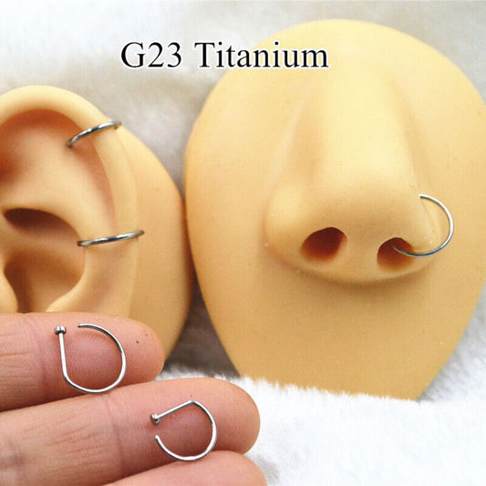 2pcs Non Piercing Nose Clip Stainless Steel