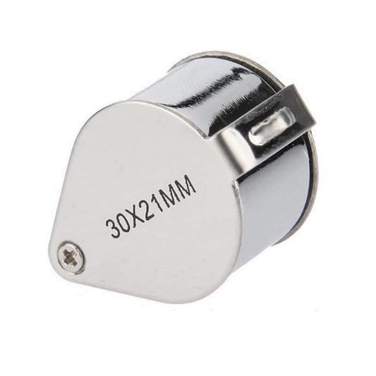 Pocket Jewelry Loupe 30x 21mm Jewelers Eye Magnifying Glass