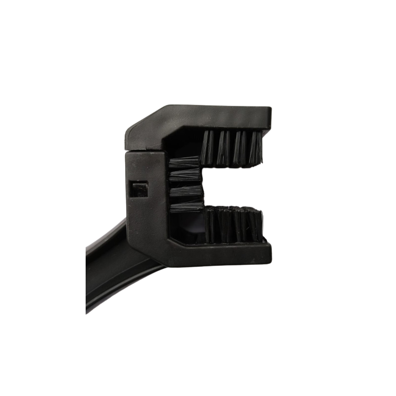 1pc Black Bicycle Chain Brush: Get Your Chain Cleaned Quickly and Easily with this Three-Sided Motorcycle Square Head Brush!