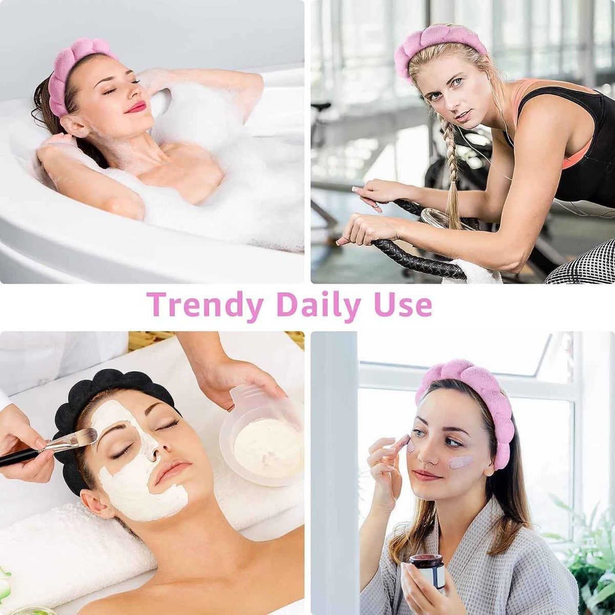 Terry Cloth Facial Spa Headband for Skincare