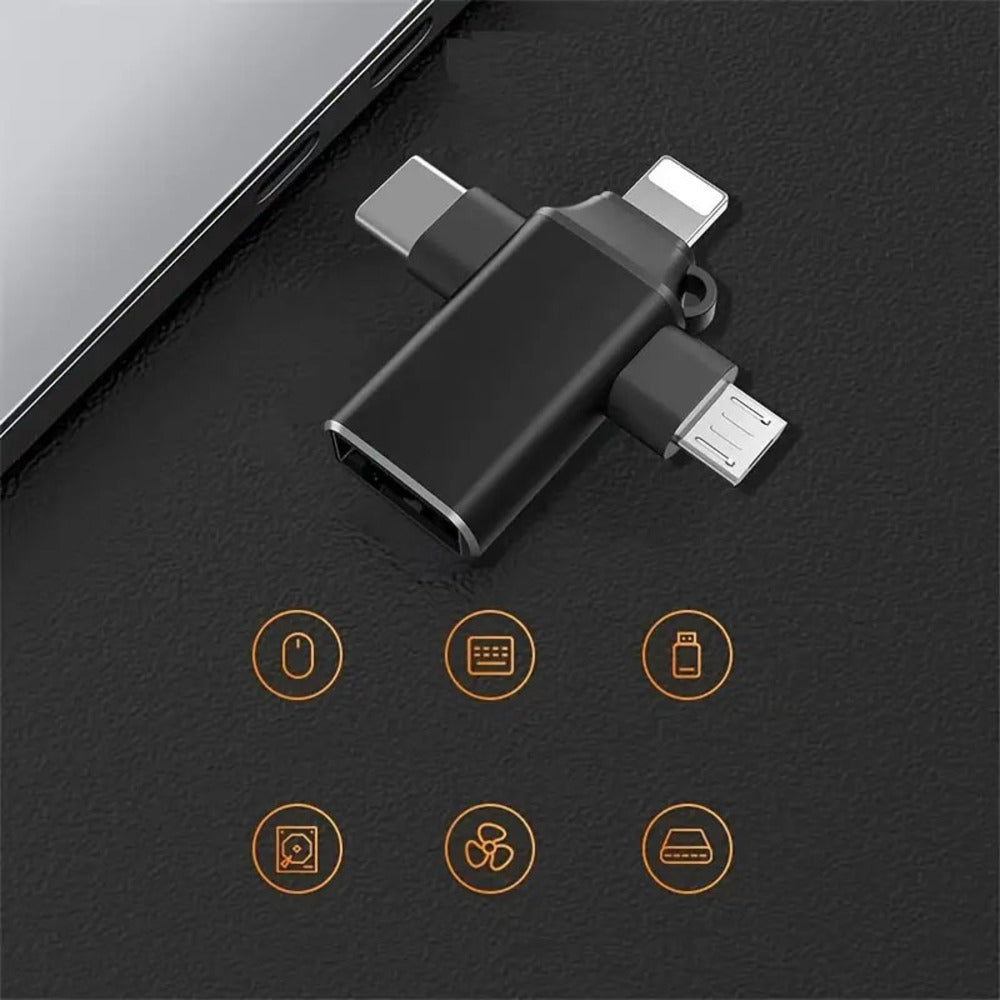 4 in 1 USB Type-C OTG Adapter Hub