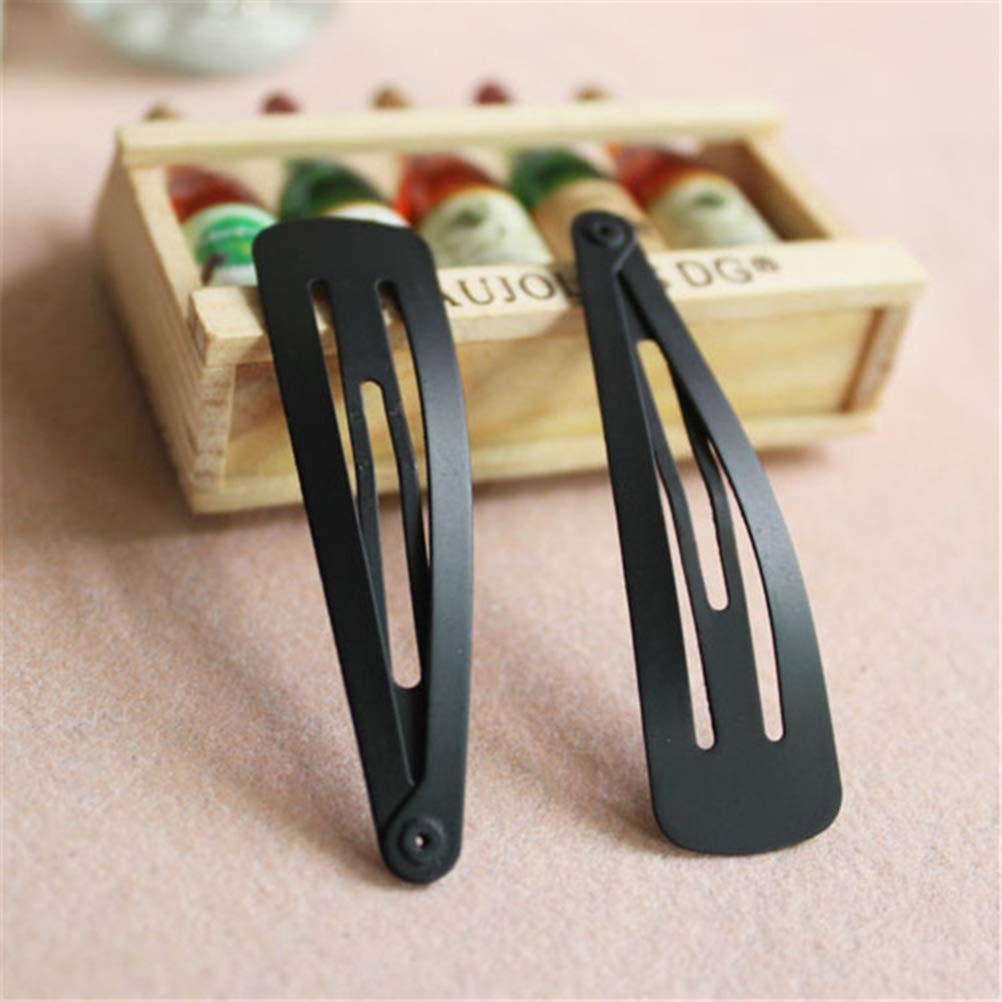 Simple Solid Color Snap Hair Side Clips Accessories Non-Slip For Girls & Women