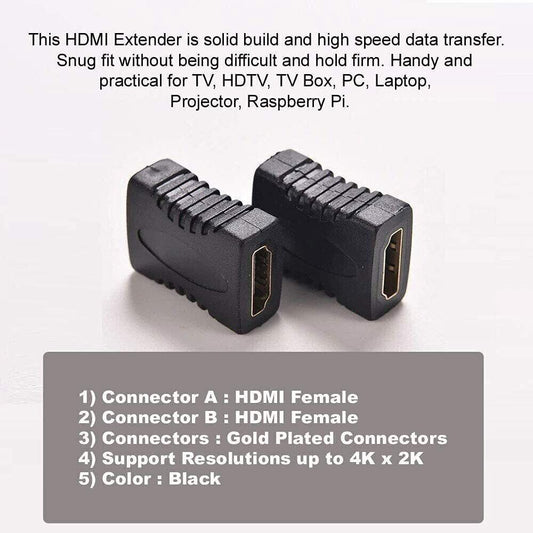HDTV Coupler Adapter, Female to Female