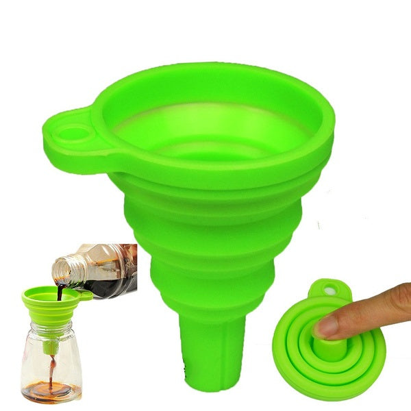 Foldable Collapsible Style Funnel-Green -Medium