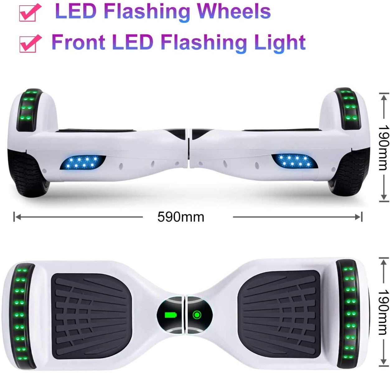 6.5" Hoverboard with Bluetooth & Colorful Lights
