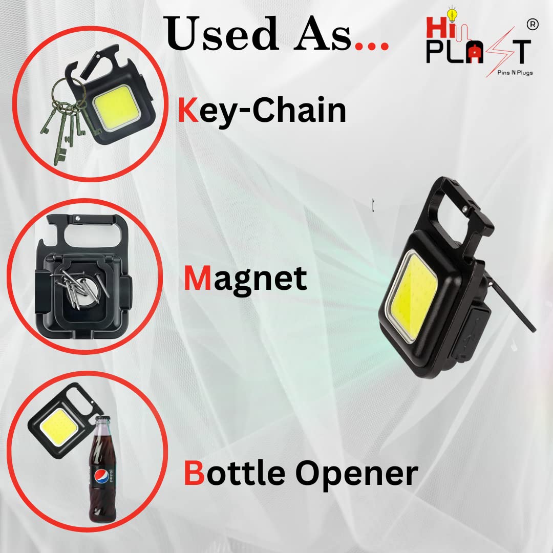 Waterproof Mini Portable Small Work Light, Rechargeable Keychain Light