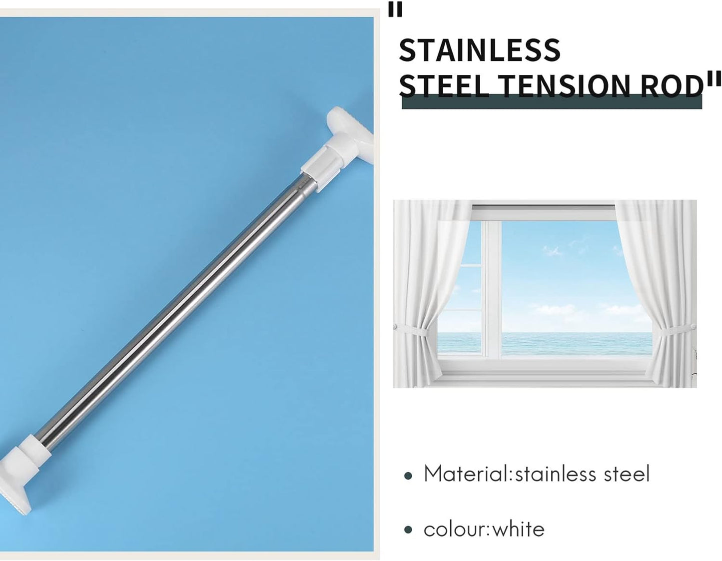 1pc Shower Curtain Drying Rod