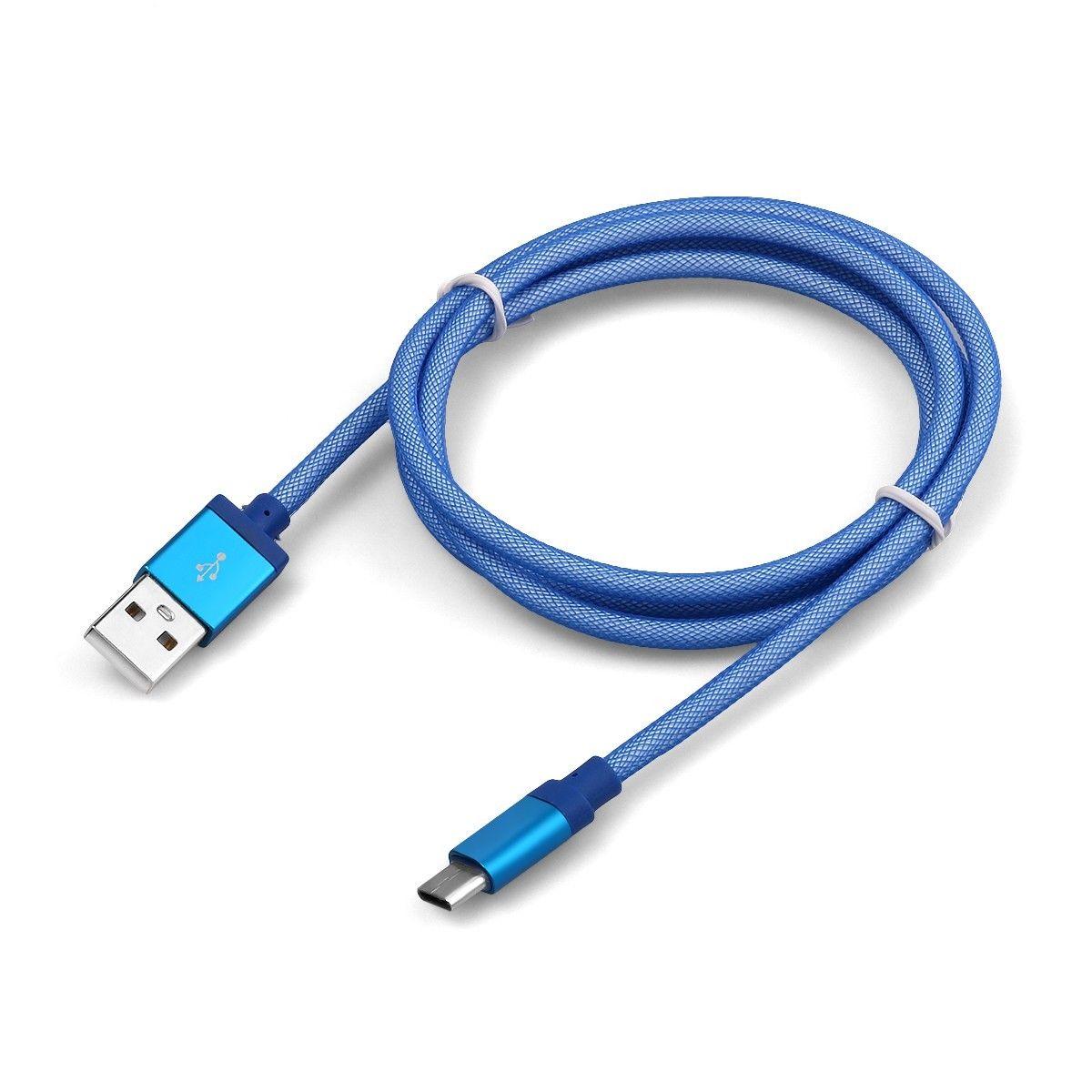 Type - C Fishing Net Braid Charging Cable