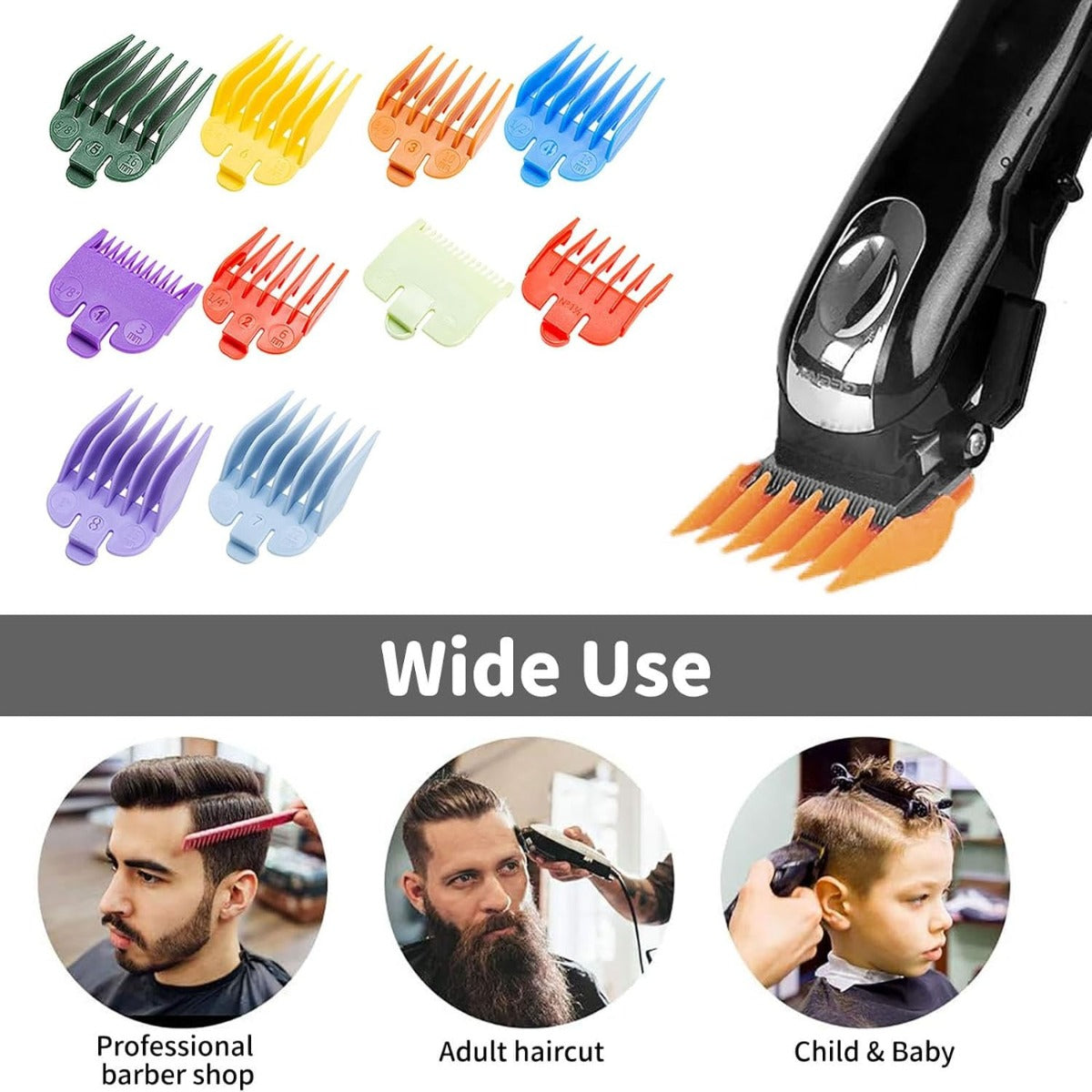 10pcs Hair Clipper Guide Comb