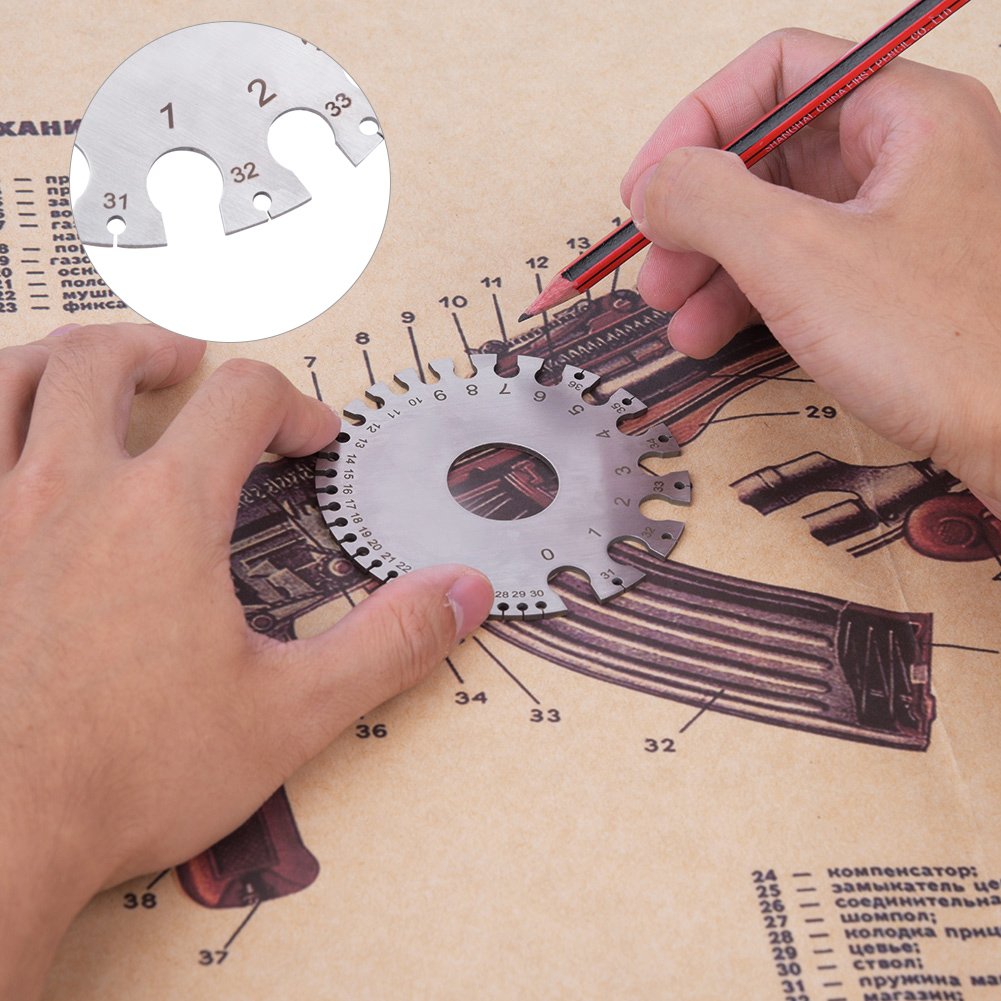 Wire Ruler Gauge Diameter Tool