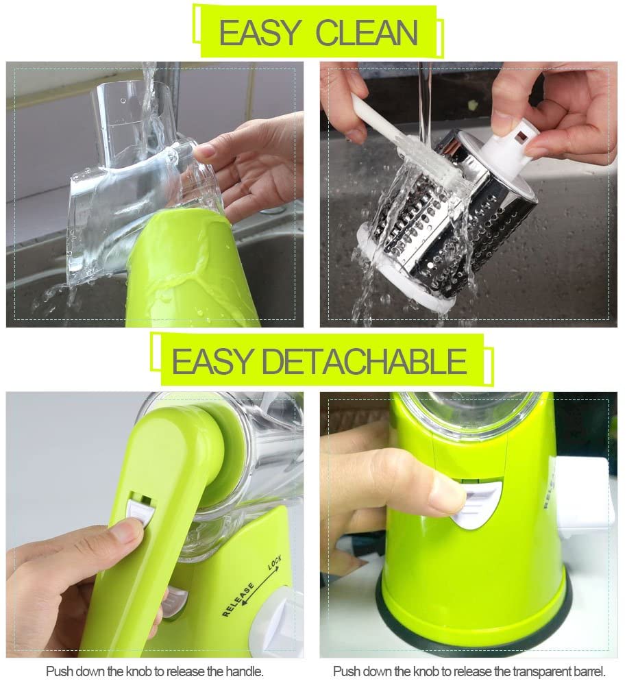 3-in-1 Vegetable Shredder-Green