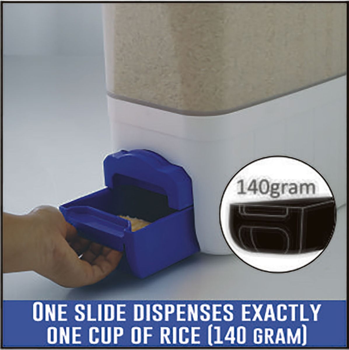 Rice Dispenser Plastic Container 10KG