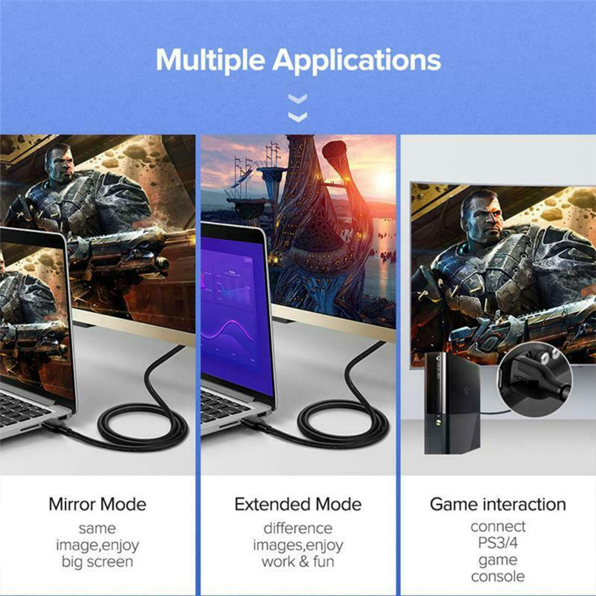 High Speed 2.0 HDTV Cable, 1.5 Meter 4K