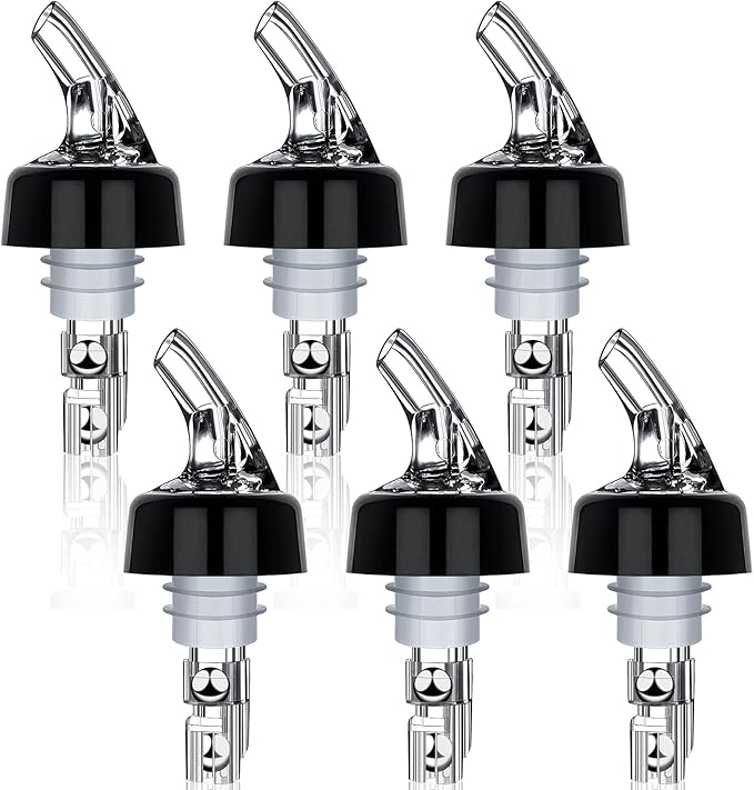 6pcs Wine Pourers with Flip Top
