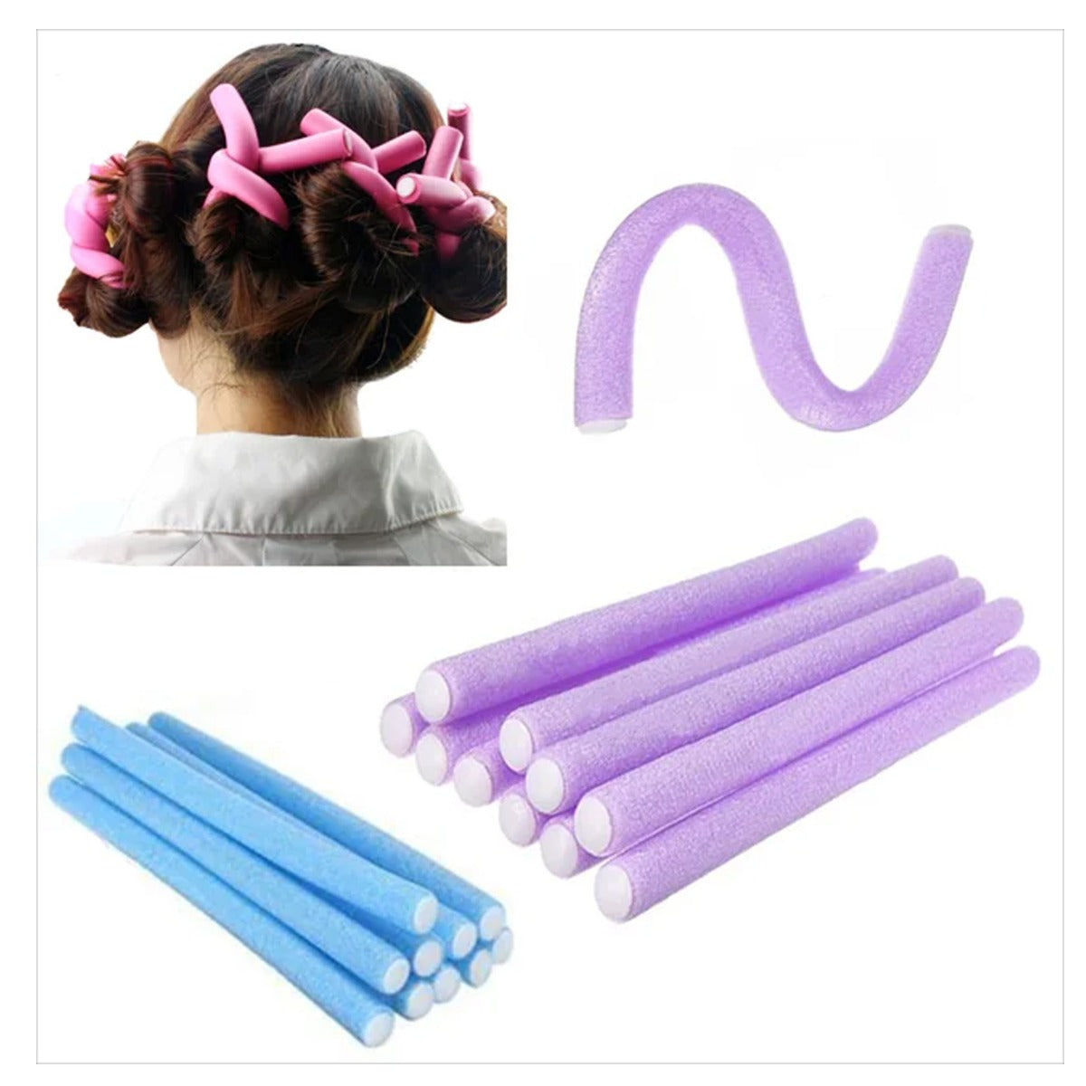 Flexible Curling Rods Hair Curlers Twist Foam