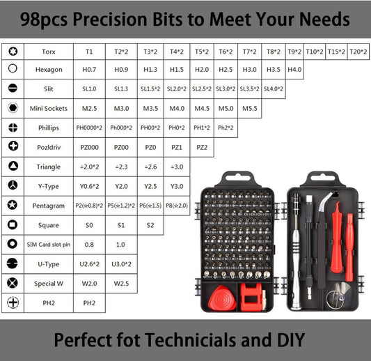 110Pcs Precision Screwdriver Set