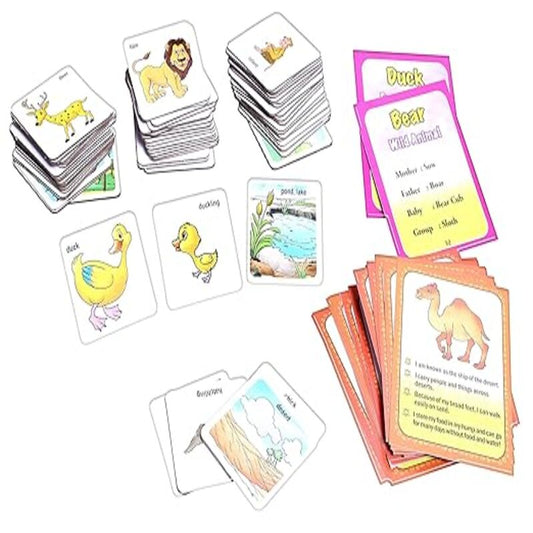Animal Family and their Home Card 2 in 1