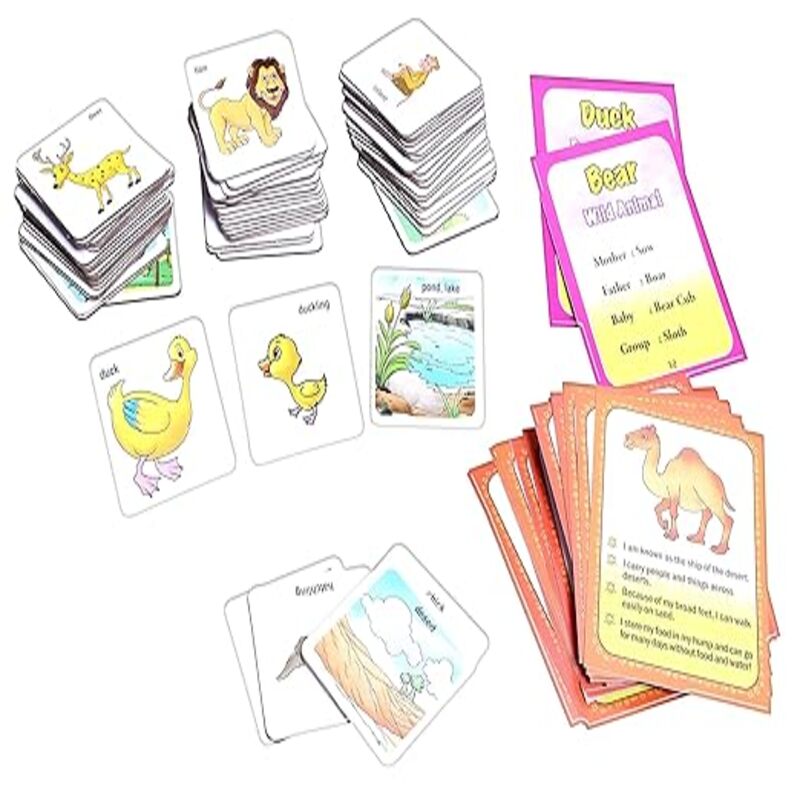 Animal Family and their Home Card 2 in 1