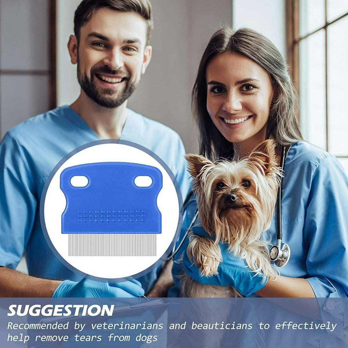Pet Grooming Comb-Blue