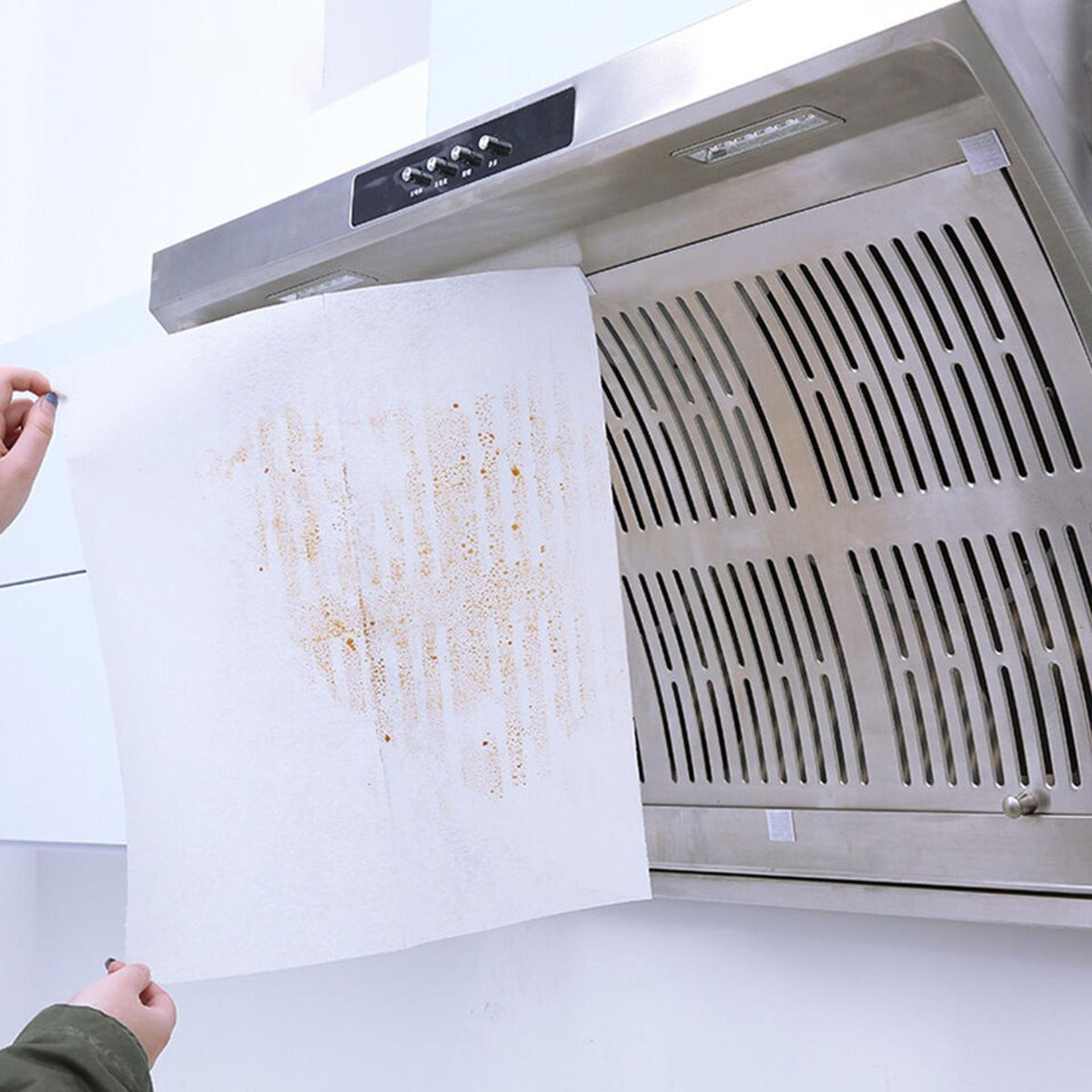 Self-cleaning Kitchen Range Hood Filter Screen Oil Suction Paper Anti Oil Stain Cotton Film Household