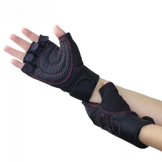 Half Finger Workout Gloves-L