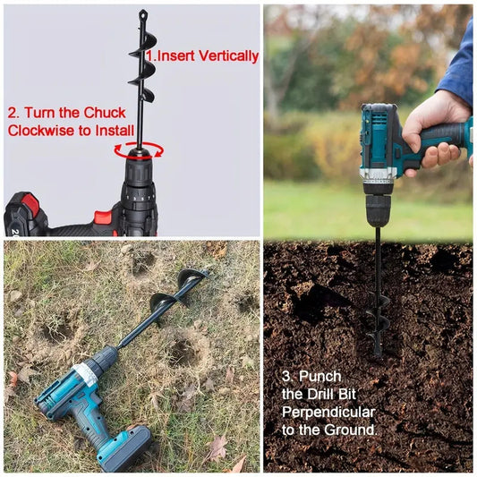 Garden Spiral Hole Drill Planter -6.6cm X 42cm
