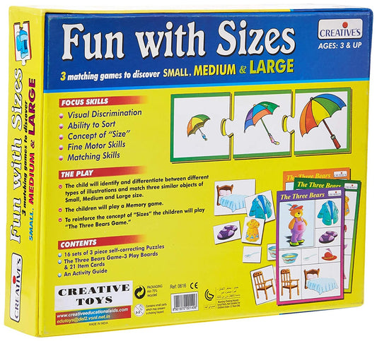 Educational Aids Fun with Sizes(48 Pieces)