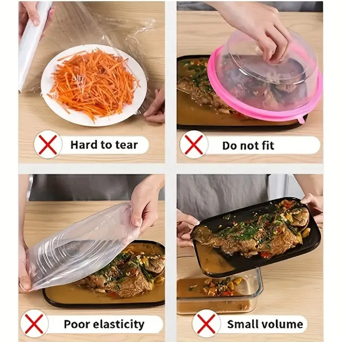 100Pcs/bag Disposable Food Cover