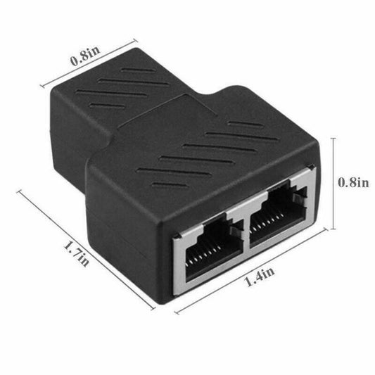 2pcs - RJ45 Splitter Adapter