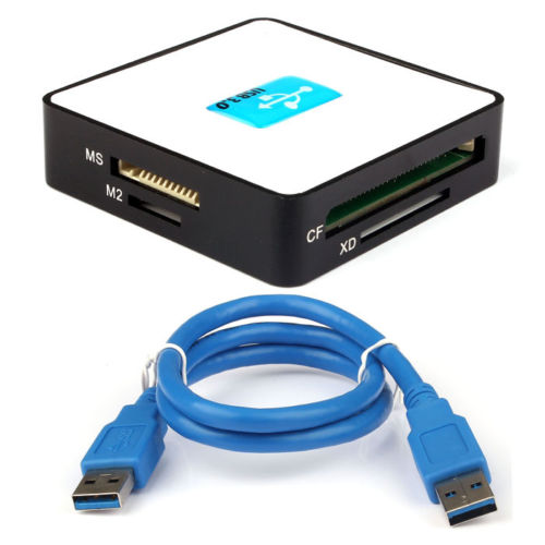 USB 3.0 All-in-one Card Reader-White