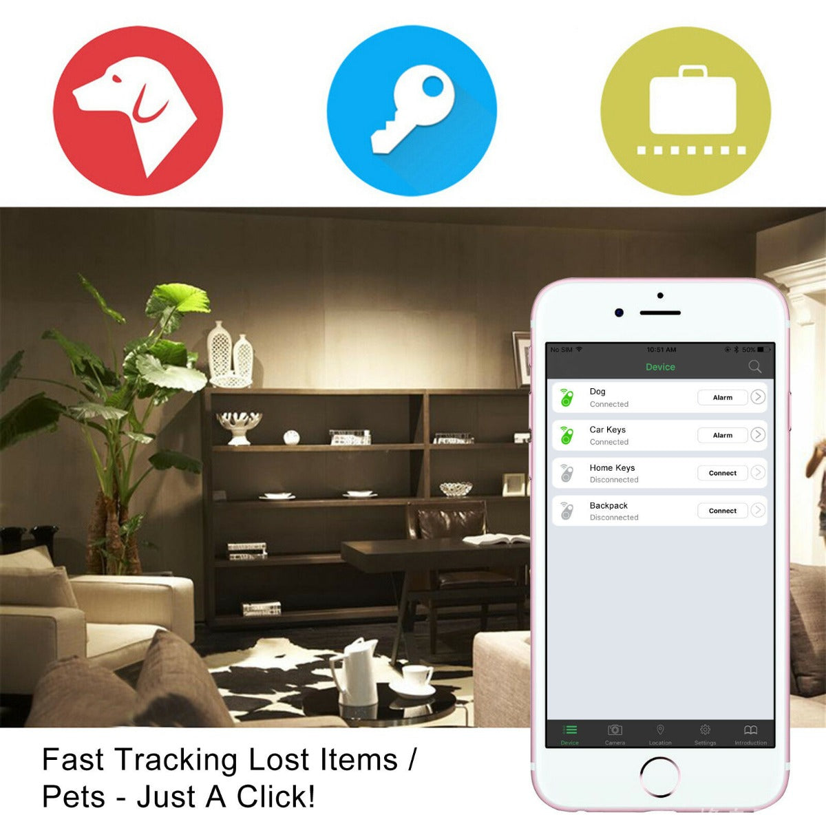 Smart Bluetooth Tracker Key Finder