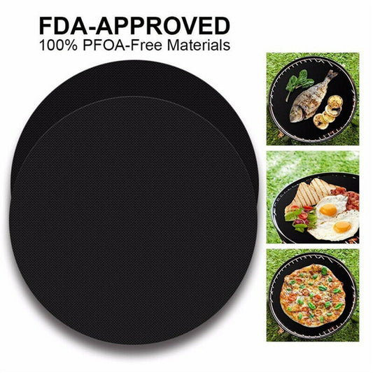5PCS Round BBQ Grill Mat