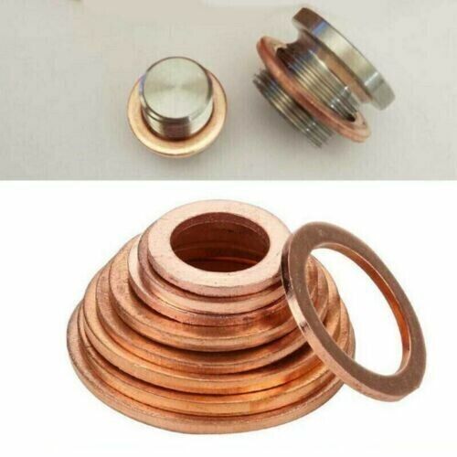 200pcs Copper Washer Gasket Nut Bolt Set