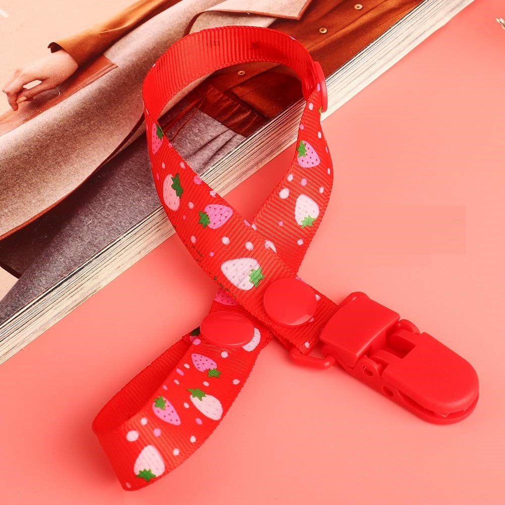 baby clip pacifier holder-Red