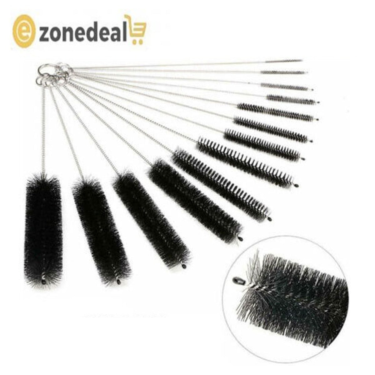 Nylon Straw Brush Cleaner Bottle Tube