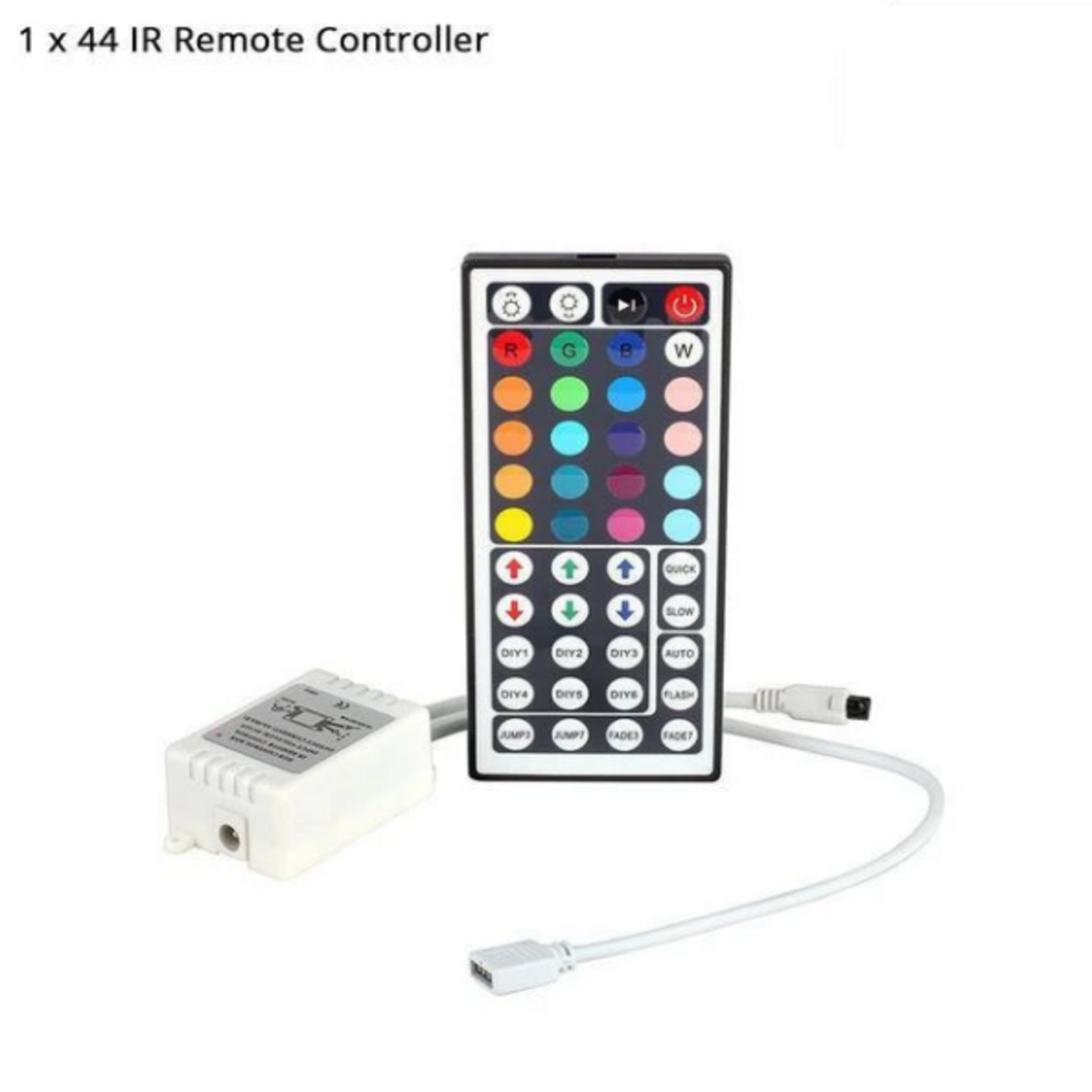 5050 RGB LED strip Light 44key Remote & connector And adapter