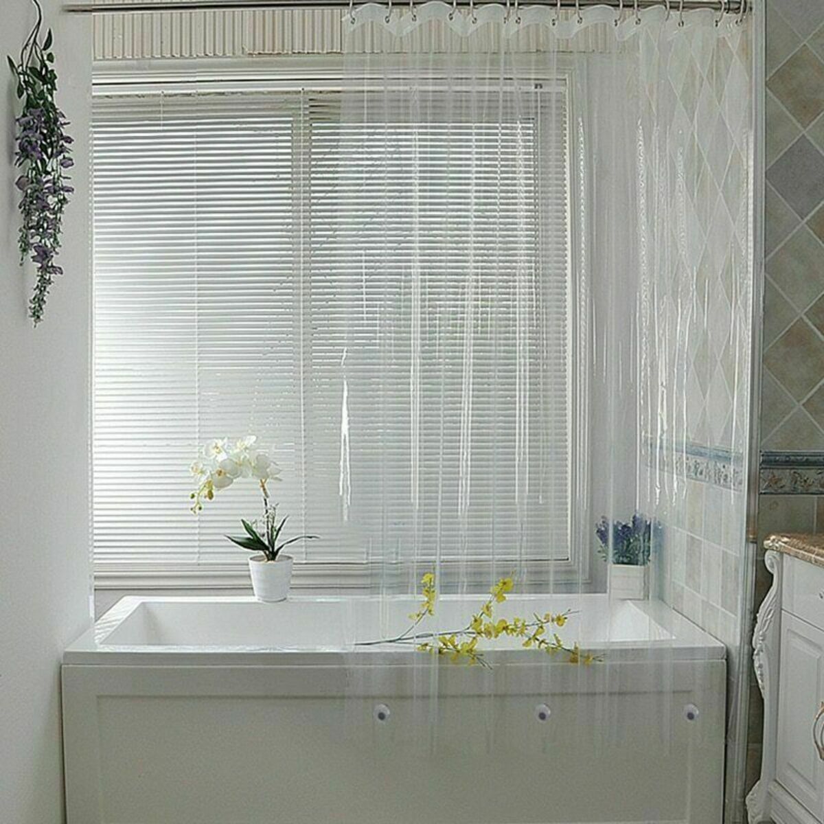 Shower Curtain Bathroom Partition 90X200CM