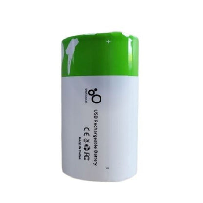 USB D Lithium ion Rechargeable Battery, High Capacity 1.5V 12000mWh Rechargeable D Battery, 4 H Fast Charge