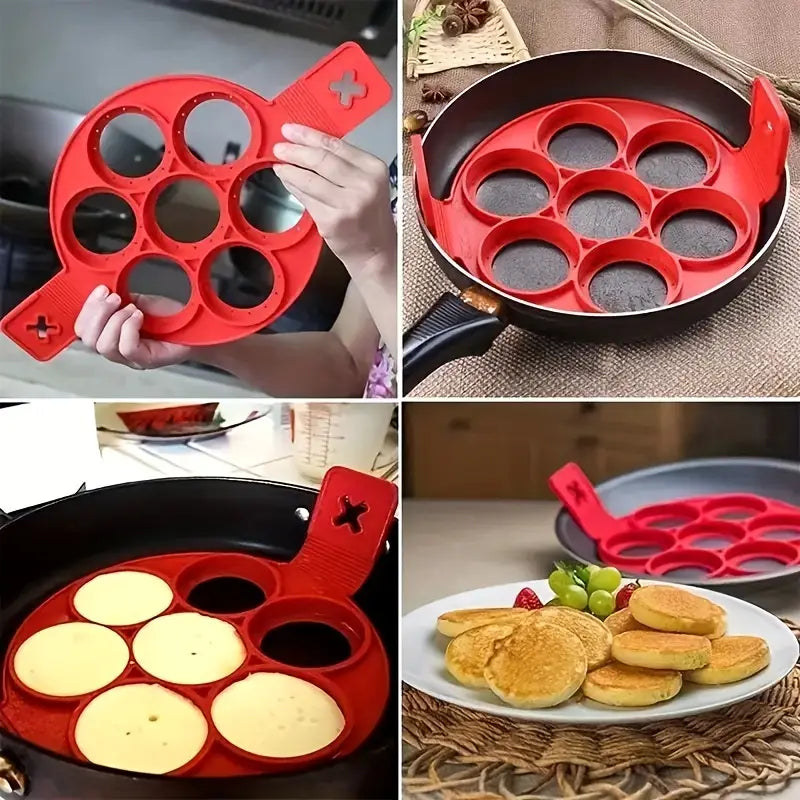 1pc Silicone Non-stick Baking Cookie Mold, Cake Mold, Pancake Mold